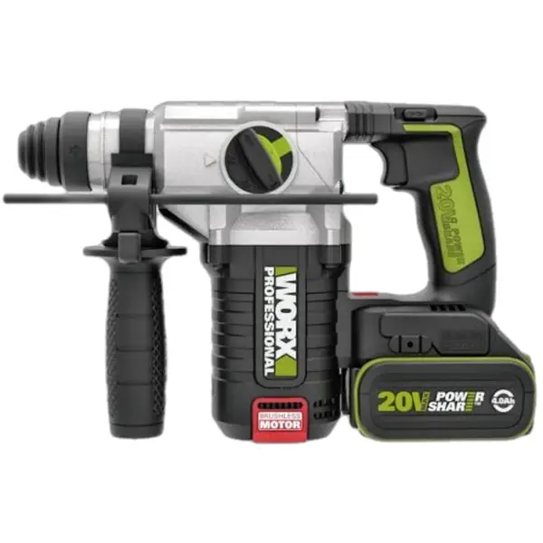 MÁY KHOAN BÚA DÙNG PIN 20V 24MM WU388.9 - WORX GREEN