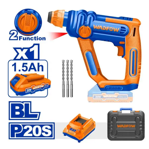Máy khoan búa dùng pin 20V Wadfow WLM1B161 (Kèm 1 Pin & Sạc)
