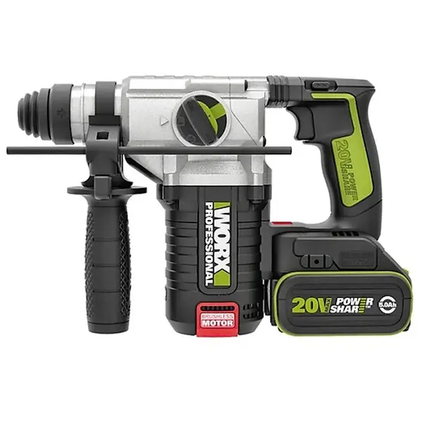 Máy khoan búa dùng pin Li-ion 20V Worx WU388.3 24mm (2 Pin 5Ah & 1 Sạc)
