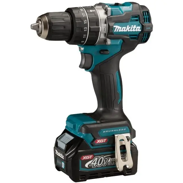 Máy khoan búa và vặn vít dùng pin (bl) (40v max) HP002GA201 Makita (2 pin 40Vmax 2.0Ah, 1 sạc.)