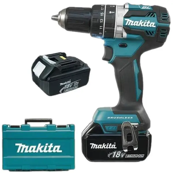 MÁY KHOAN BÚA, VẶN VÍT DÙNG PIN 18V MAKITA DHP484RFE