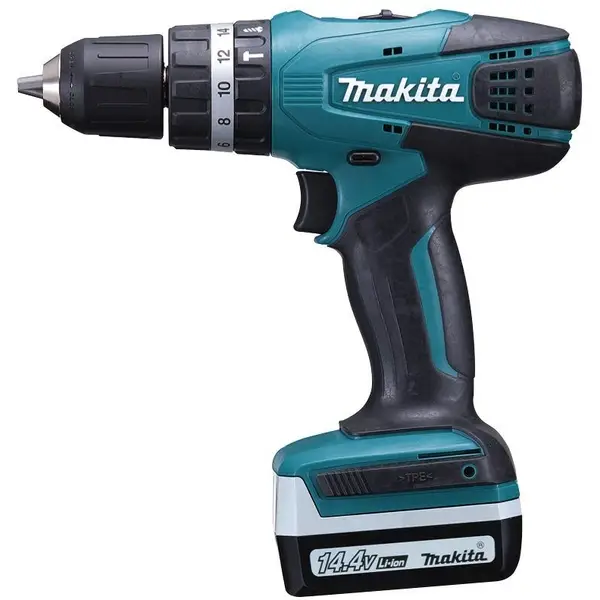 Máy khoan búa, vặn vít dùng pin HP330DWE (10.8v) Makita (bao gồm 1 sạc, 2 pin 10.8V 1.3Ah)