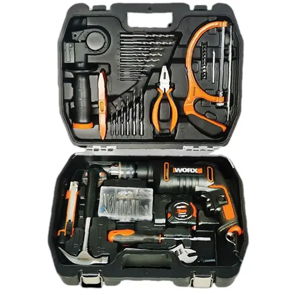 MÁY KHOAN ĐỘNG LỰC 600W 13MM WX317.3 (ĐẦU MĂNG RANH - SET) WORX ORANGE