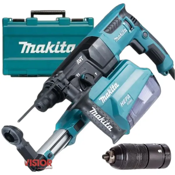 MÁY KHOAN ĐỘNG LỰC BÊ TÔNG KÈM HỆ THỐNG HÚT BỤI MAKITA HR2651T