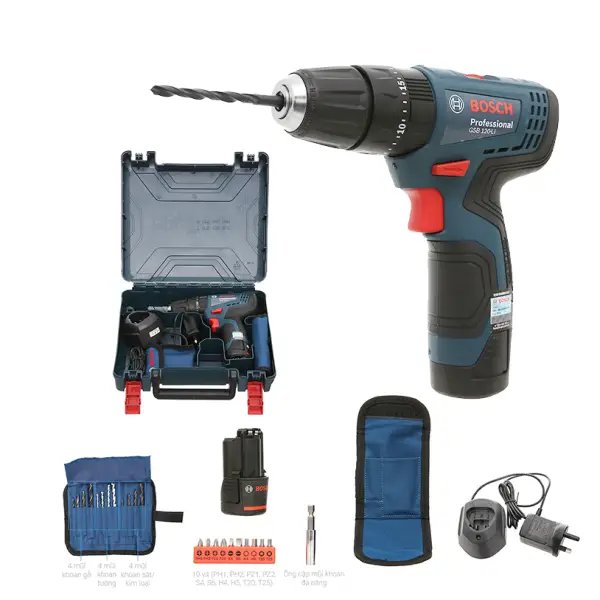 Máy khoan động lực dùng pin 12V Bosch GSB 120-LI GEN II (1Pin 2AH)