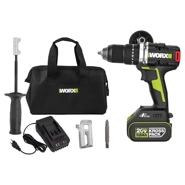 Máy Khoan Động Lực Dùng Pin 20V Worx WU377.1 (1 Pin 5.0Ah & Sạc)