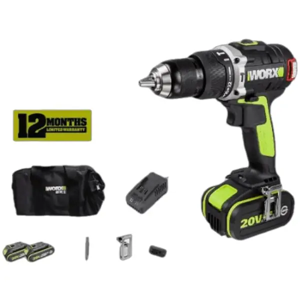MÁY KHOAN ĐỘNG LỰC DÙNG PIN 20V WU189.2 - WORX GREEN