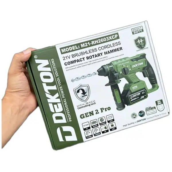 MÁY KHOAN ĐỤC 3 CHỨC NĂNG - PHIÊN BẢN MÀU OLIVE MỚI M21-RH2603XCP DEKTON