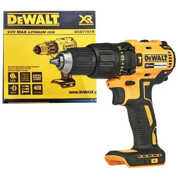 Máy khoan dùng pin Dewalt 20V model DCD7781 (Thân máy và Combo Máy Pin Sạc)