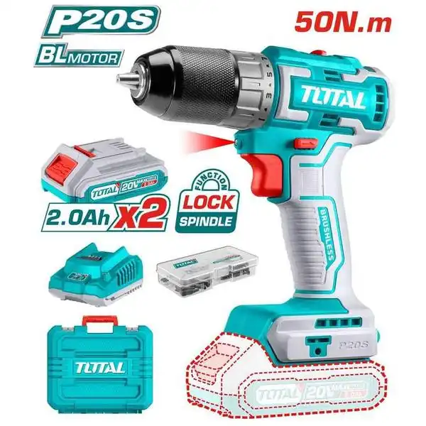 Máy khoan không chổi than dùng pin 20V TDLI20508 TOTAL