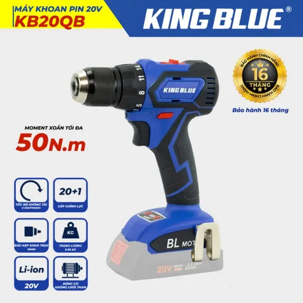 Máy Khoan Pin 20V KB20QB (Giá chưa bao gồm pin, sạc)