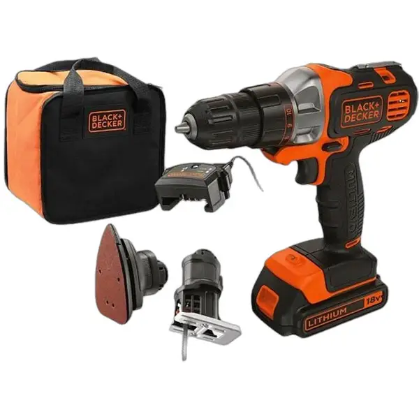 MÁY KHOAN PIN ĐA NĂNG 18V EVO Black & Decker EVO185B1-B1 (khoan - cưa kiếm - chà nhám)
