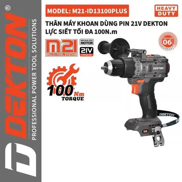 Máy khoan pin Dekton M21-ID13100PLUS (Bản có tạo xung)