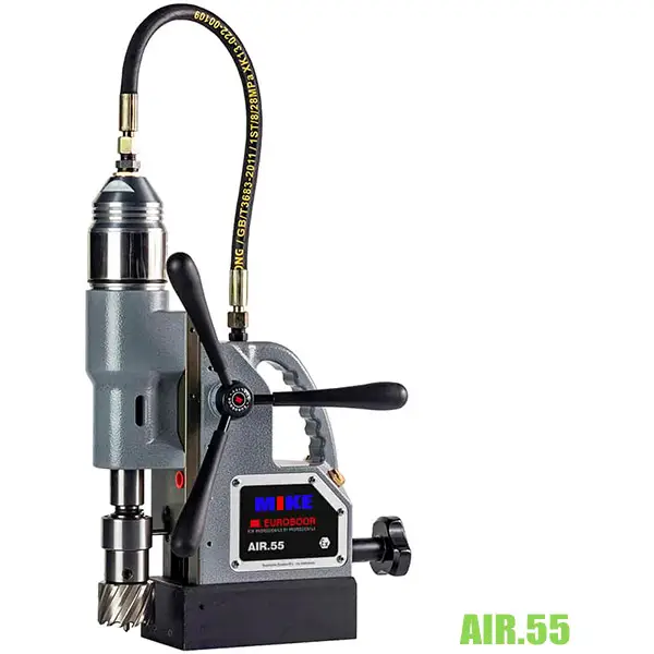 Máy khoan từ khí nén AIR55, khoan max Ø55mm áp suất 6.3-8Bar. Euroboor