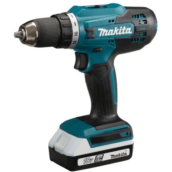 Máy khoan và vặn vít dùng pin DF488D002 Makita (Sạc DC18WB, 2 pin BL1815G 1.5Ah)