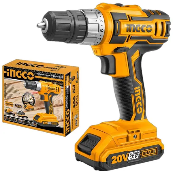MÁY KHOAN VẶN VÍT DÙNG PIN 20V INGCO CDLI20024