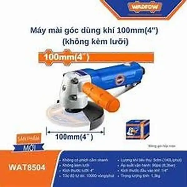 Máy mài góc dùng khí 100mm (4 inch) (không kèm lưỡi) WADFOW WAT8504