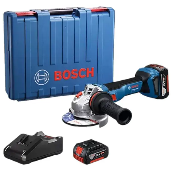 MÁY MÀI GÓC DÙNG PIN 18V BOSCH GWS 18V-11 S (2 Pin 5.0Ah, 1 Sạc) 06019N40K1