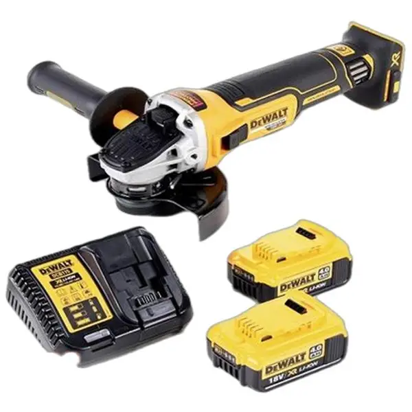 MÁY MÀI GÓC DÙNG PIN 18V DEWALT 100MM DCG405M2 MÁY, SẠC 2PINx4AH VALI