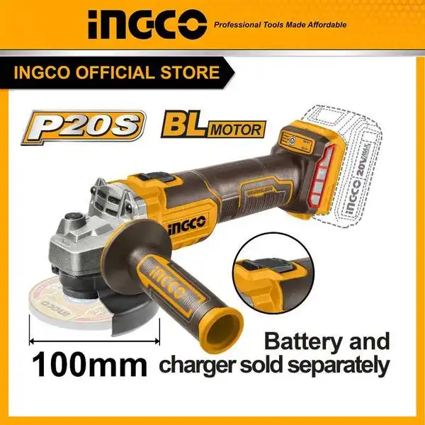 Máy Mài Góc Dùng Pin 20V (Không Bao Gồm Pin Và Sạc) CAGLI201008 INGCO
