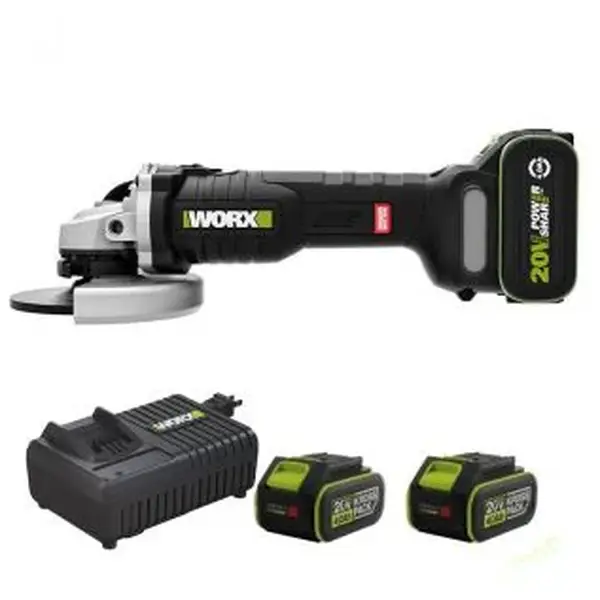 Máy mài góc dùng pin 20V Worx WU809 (2 Pin 4.0Ah & 1 Sạc)