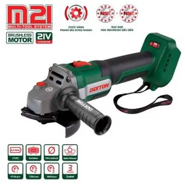 Máy mài góc pin 21V Dekton M21-AG9600