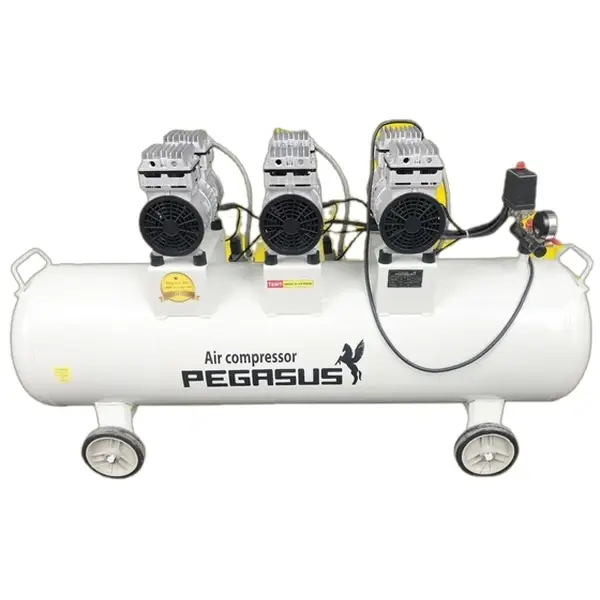 Máy nén khí giảm âm không dầu Pegasus TM-OF750x3-120L