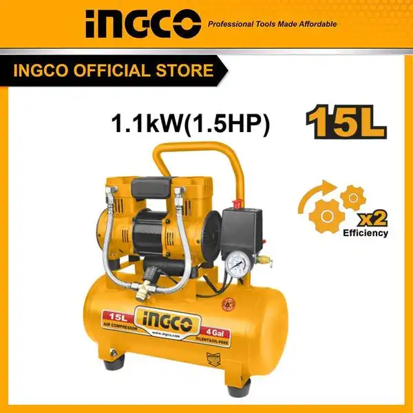 Máy Nén Khí Không Dầu 15L- 1100W (1.5Hp) ACS111152 INGCO