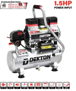 Máy nén khí không dầu bình nhôm Dekton DK-AC2910PROMAX (1.5HP, 10L)