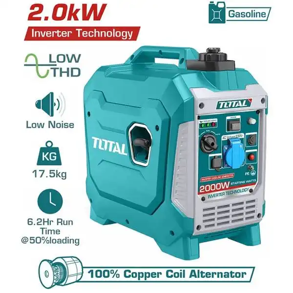 Máy phát điện dùng xăng biến tần 2.0KW TP523006 TOTAL