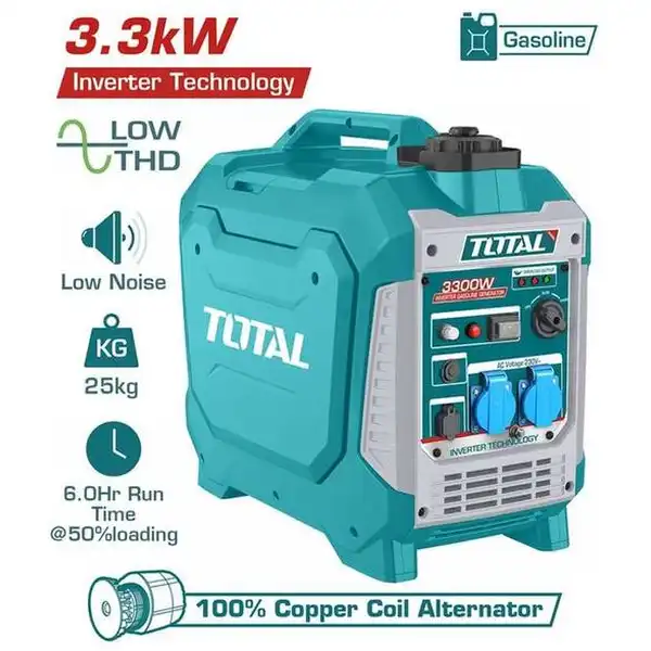 Máy phát điện dùng xăng biến tần 3.3KW TP535006 TOTAL
