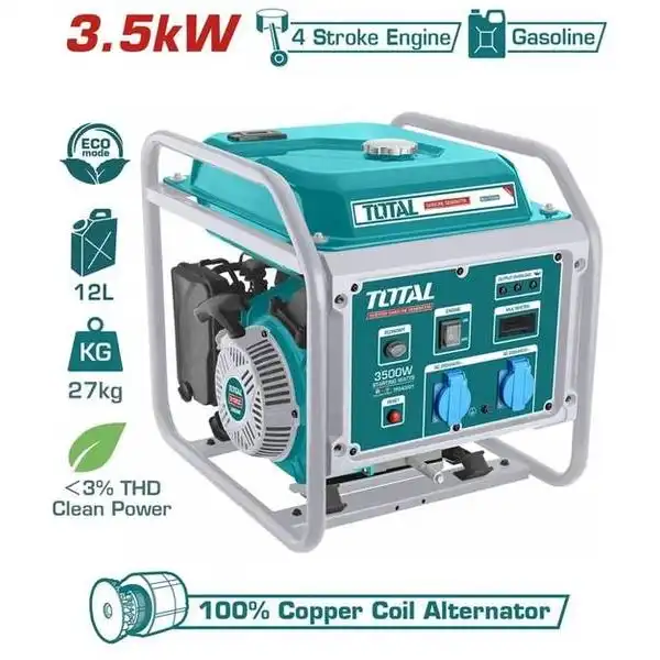 Máy phát điện dùng xăng biến tần 3.5KW TP340001 TOTAL