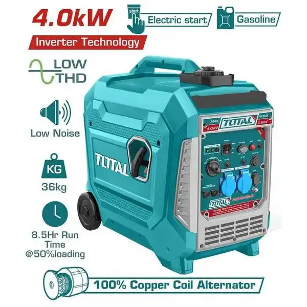 Máy phát điện dùng xăng biến tần 4.0KW TP547506E TOTAL