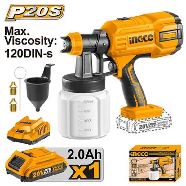 Máy Phun Sơn Dùng Pin 20V CSGLI20406 INGCO