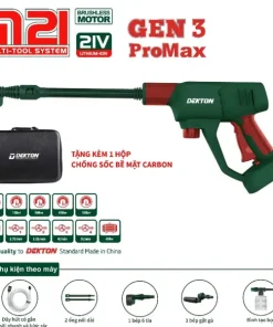 Máy rửa xe chạy pin Dekton M21-SRX1405PROMAX (chưa pin và sạc)