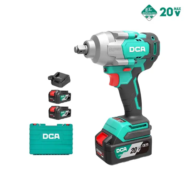Máy siết bu lông dùng pin 20V DCA ADPB488EM (2 Pin 4.0 Ah & Sạc)