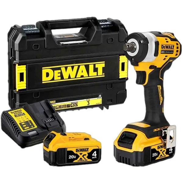 MÁY SIẾT BU LÔNG DÙNG PIN 20V DEWALT (đầu phe) DCF911M2 - Máy, sạc, 2pinx4Ah Vali