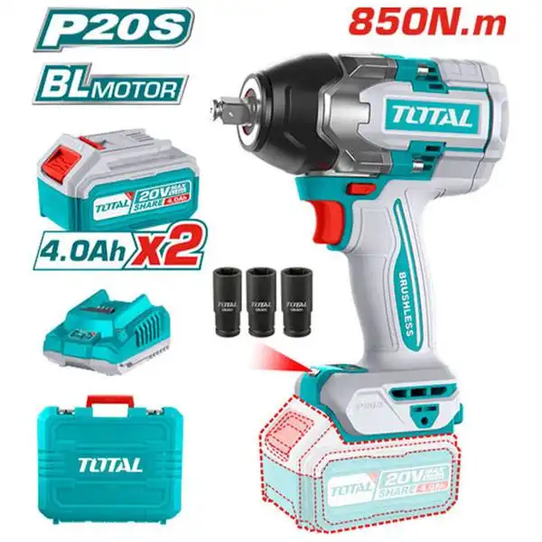Máy siết bu lông không chổi than dùng pin Lithium-Ion 20V TIWLI2085 TOTAL