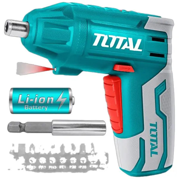 MÁY SIẾT VÍT DÙNG PIN 4V TOTAL TSDLI0401
