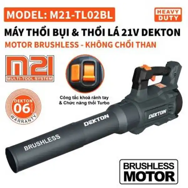 Máy thổi lá dùng pin Dekton M21-TL02BL