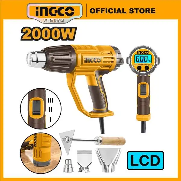 Máy Thổi Nhiệt 2000W Điện - Màn Hình Led HG200058 INGCO