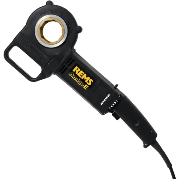 Máy tiện ren REMS Amigo E cầm tay, chạy điện 220V AC