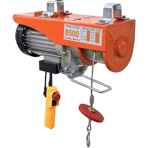 Máy tời điện mini Yamafuji B500 (đạt tải 100% cáp dài 22m)