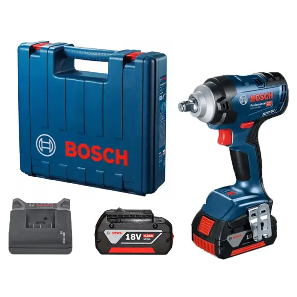 Máy Vặn Bu Lông Dùng Pin 18V Bosch GDS 18V-400 Set (2 Pin 4.0Ah, 1 Sạc)