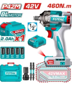 Máy vặn bu lông dùng pin 42V Total TIWLI42461 (1 Pin 2.0Ah, 1 Sạc)