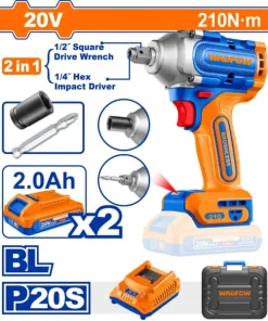 Máy vặn bu lông & vặn vít dùng pin 20V Wadfow WCD3B21 (2 Pin 2.0Ah, 1 Sạc)