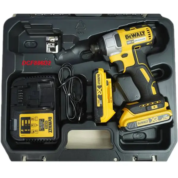 Máy vặn vít dùng pin Dewalt DCF886D2 6.25mm 165Nm 18V 2Ah BL Motor