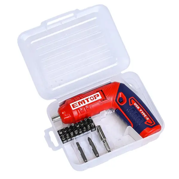 Máy vặn vít mini dùng pin 4V Emtop ECSR0408