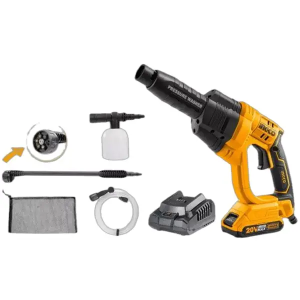 MÁY XỊT RỬA ÁP LỰC DÙNG PIN LITHIUM 20V INGCO CPWLI20082