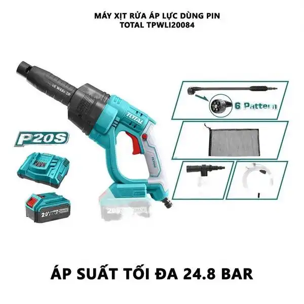 Máy xịt rửa dùng pin 20V TPWLI2008 TOTAL